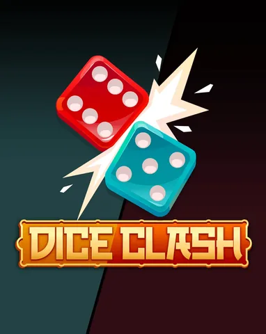Dice Clash için özgün tanıtım görseli: slot oyunu düzenini soyut geometrik desenle gösterir.