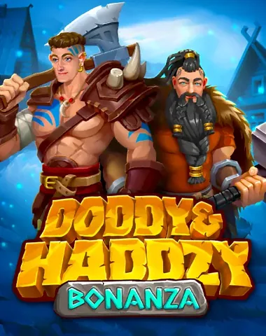 Doddy And Haddzy Bonanza için özgün tanıtım görseli: slot oyunu düzenini soyut geometrik desenle gösterir.