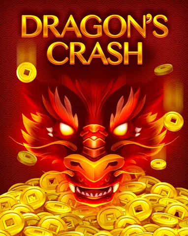 Dragons Crash için özgün tanıtım görseli: slot oyunu düzenini soyut geometrik desenle gösterir.