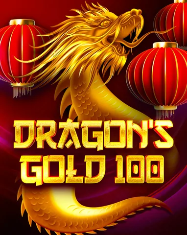 Dragons Gold 100 için özgün tanıtım görseli: slot oyunu düzenini soyut geometrik desenle gösterir.